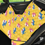 Pink And Blue Shark Pattern Print Pet Car Back Seat Cover