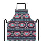 Pink And Blue Southwestern Pattern Print Apron