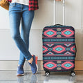 Pink And Blue Southwestern Pattern Print Luggage Cover