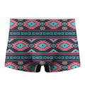 Pink And Blue Southwestern Pattern Print Men's Boxer Briefs