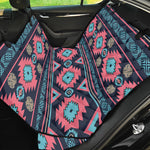 Pink And Blue Southwestern Pattern Print Pet Car Back Seat Cover