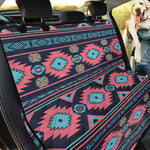 Pink And Blue Southwestern Pattern Print Pet Car Back Seat Cover