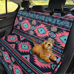 Pink And Blue Southwestern Pattern Print Pet Car Back Seat Cover