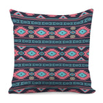Pink And Blue Southwestern Pattern Print Pillow Cover