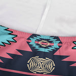 Pink And Blue Southwestern Pattern Print Sofa Cover