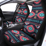 Pink And Blue Southwestern Pattern Print Universal Fit Car Seat Covers