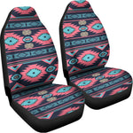 Pink And Blue Southwestern Pattern Print Universal Fit Car Seat Covers