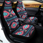 Pink And Blue Southwestern Pattern Print Universal Fit Car Seat Covers
