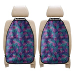 Pink And Blue Tropical Palm Leaf Print Car Seat Organizers