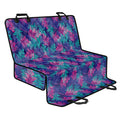 Pink And Blue Tropical Palm Leaf Print Pet Car Back Seat Cover