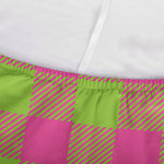 Pink And Green Buffalo Plaid Print Sofa Cover
