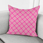 Pink And Green Plaid Pattern Print Pillow Cover