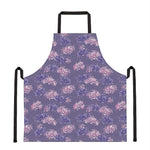 Pink And Purple Japanese Amaryllis Print Apron