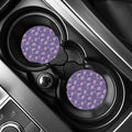 Pink And Purple Japanese Amaryllis Print Car Coasters