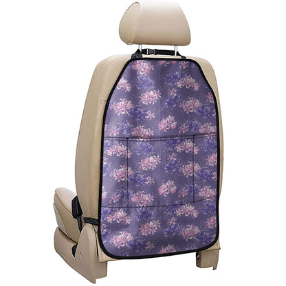 Pink And Purple Japanese Amaryllis Print Car Seat Organizers