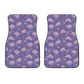 Pink And Purple Japanese Amaryllis Print Front Car Floor Mats