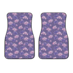 Pink And Purple Japanese Amaryllis Print Front Car Floor Mats