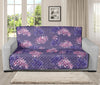 Pink And Purple Japanese Amaryllis Print Futon Protector