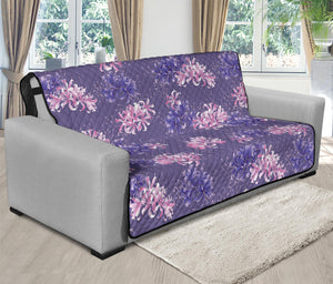 Pink And Purple Japanese Amaryllis Print Futon Protector