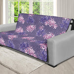 Pink And Purple Japanese Amaryllis Print Futon Protector