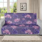 Pink And Purple Japanese Amaryllis Print Futon Protector