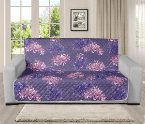 Pink And Purple Japanese Amaryllis Print Futon Protector