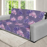 Pink And Purple Japanese Amaryllis Print Futon Protector