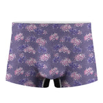 Pink And Purple Japanese Amaryllis Print Men's Boxer Briefs