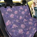 Pink And Purple Japanese Amaryllis Print Pet Car Back Seat Cover