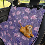 Pink And Purple Japanese Amaryllis Print Pet Car Back Seat Cover