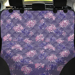 Pink And Purple Japanese Amaryllis Print Pet Car Back Seat Cover