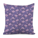 Pink And Purple Japanese Amaryllis Print Pillow Cover