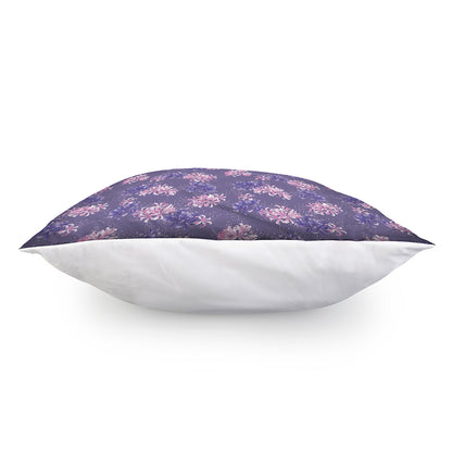 Pink And Purple Japanese Amaryllis Print Pillow Cover