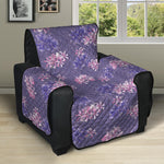 Pink And Purple Japanese Amaryllis Print Recliner Protector