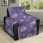 Pink And Purple Japanese Amaryllis Print Recliner Protector