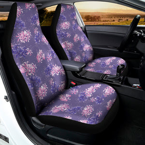 Pink And Purple Japanese Amaryllis Print Universal Fit Car Seat Covers