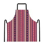 Pink And Purple Southwestern Print Apron