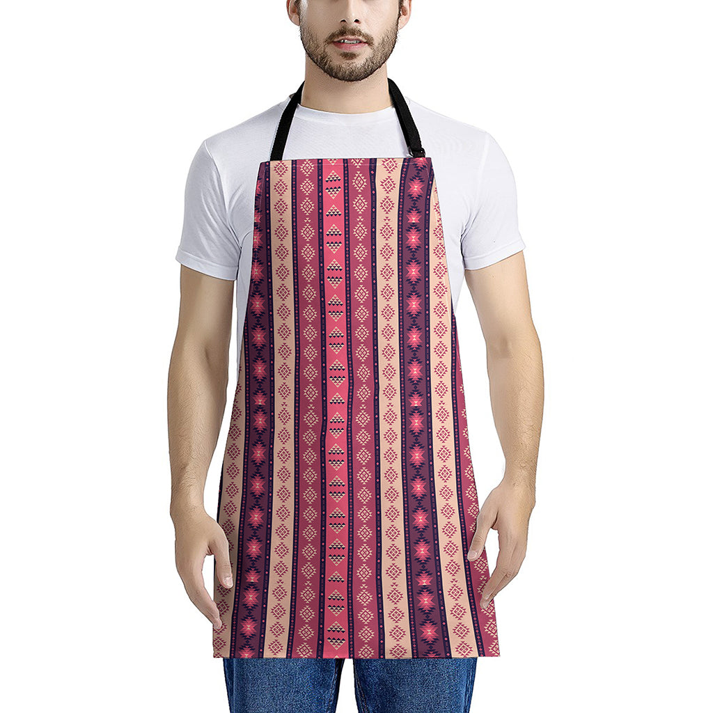 Pink And Purple Southwestern Print Apron