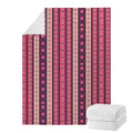 Pink And Purple Southwestern Print Blanket