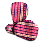 Pink And Purple Southwestern Print Boxing Gloves