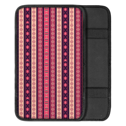 Pink And Purple Southwestern Print Car Center Console Cover