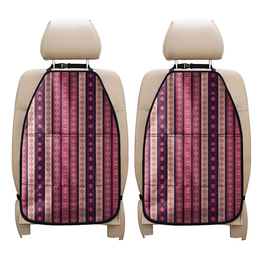 Pink And Purple Southwestern Print Car Seat Organizers