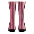 Pink And Purple Southwestern Print Crew Socks