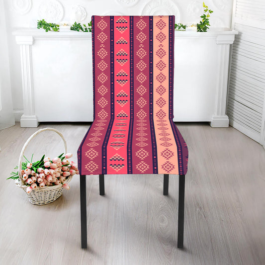 Pink And Purple Southwestern Print Dining Chair Slipcover