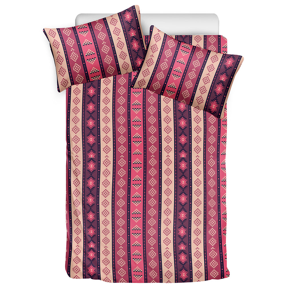 Pink And Purple Southwestern Print Duvet Cover Bedding Set