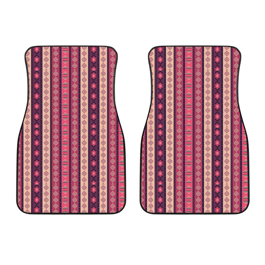 Pink And Purple Southwestern Print Front Car Floor Mats