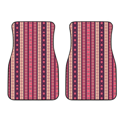 Pink And Purple Southwestern Print Front Car Floor Mats