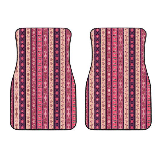 Pink And Purple Southwestern Print Front Car Floor Mats