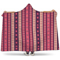 Pink And Purple Southwestern Print Hooded Blanket