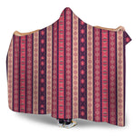 Pink And Purple Southwestern Print Hooded Blanket